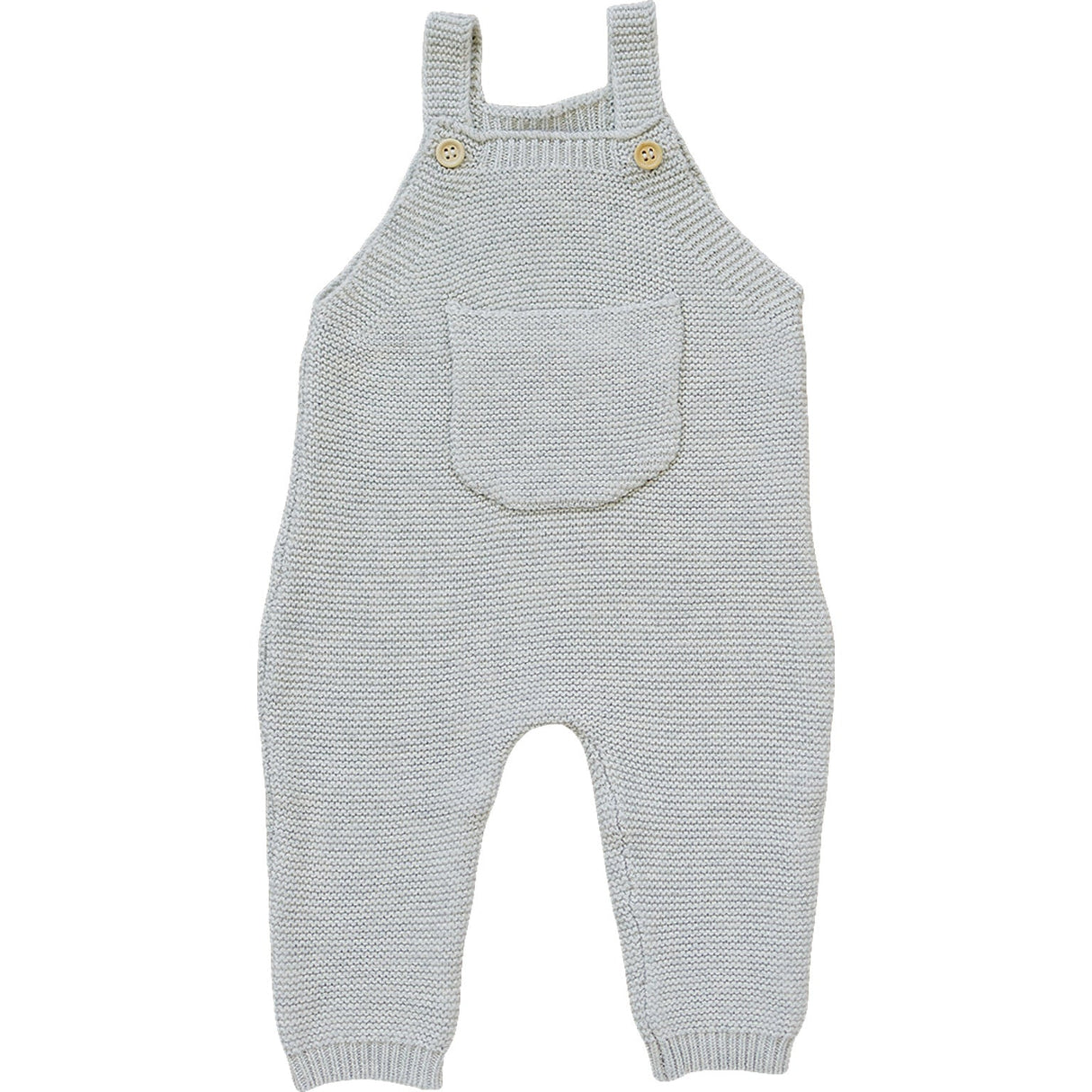Grey Knit Overalls - HoneyBug