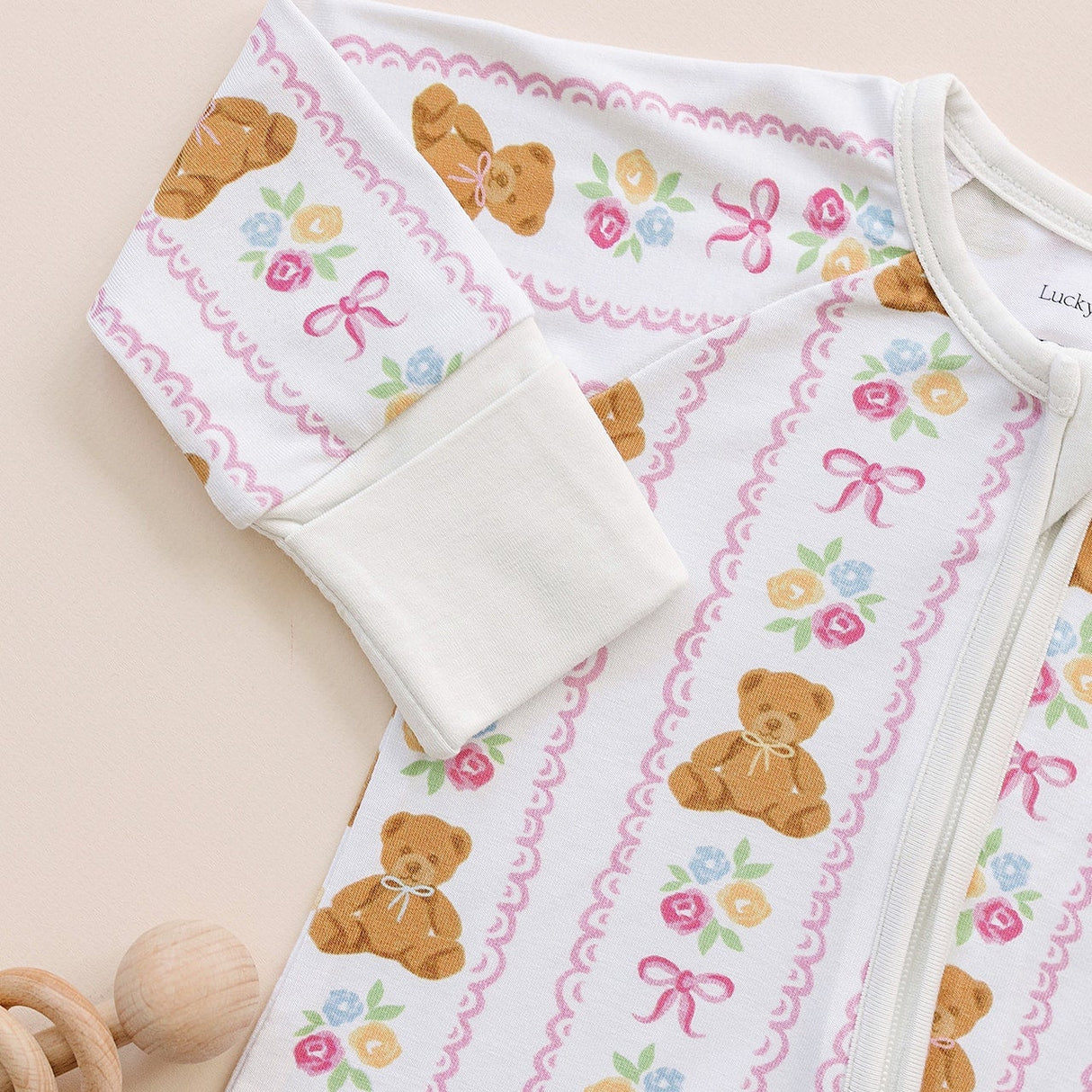 Bamboo Zip Romper | Honey Bear