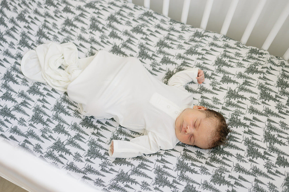 Forrest Muslin Crib Sheet - HoneyBug