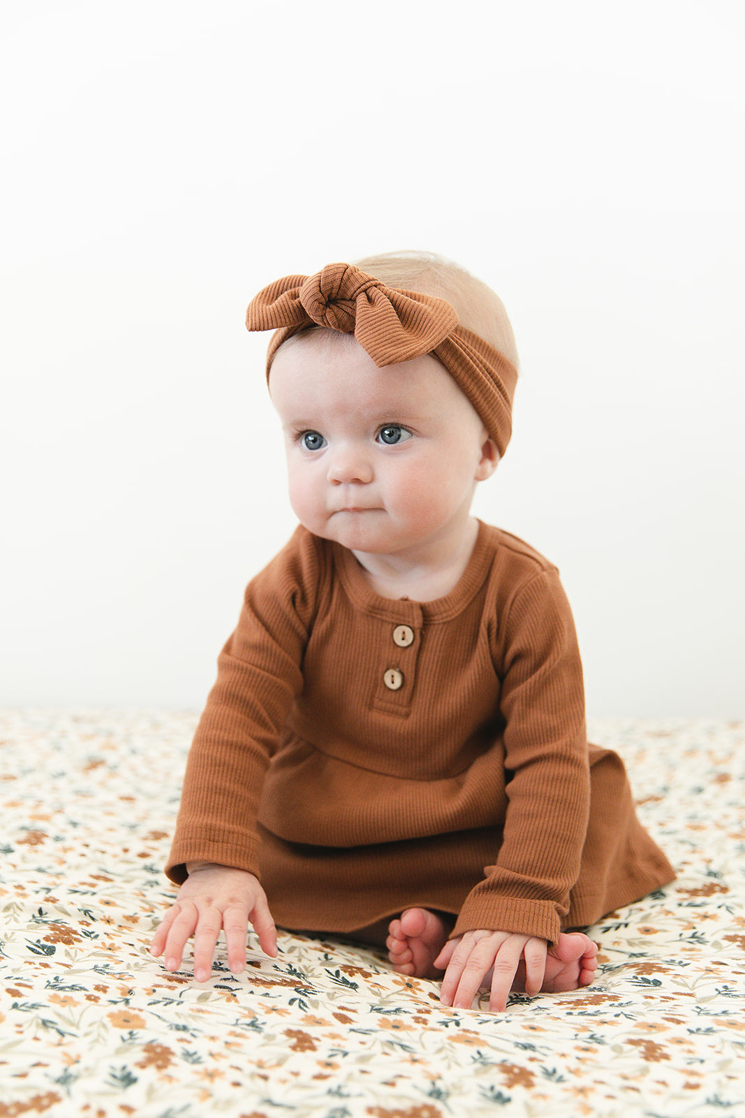 Harvest Floral Muslin Crib Sheet - HoneyBug