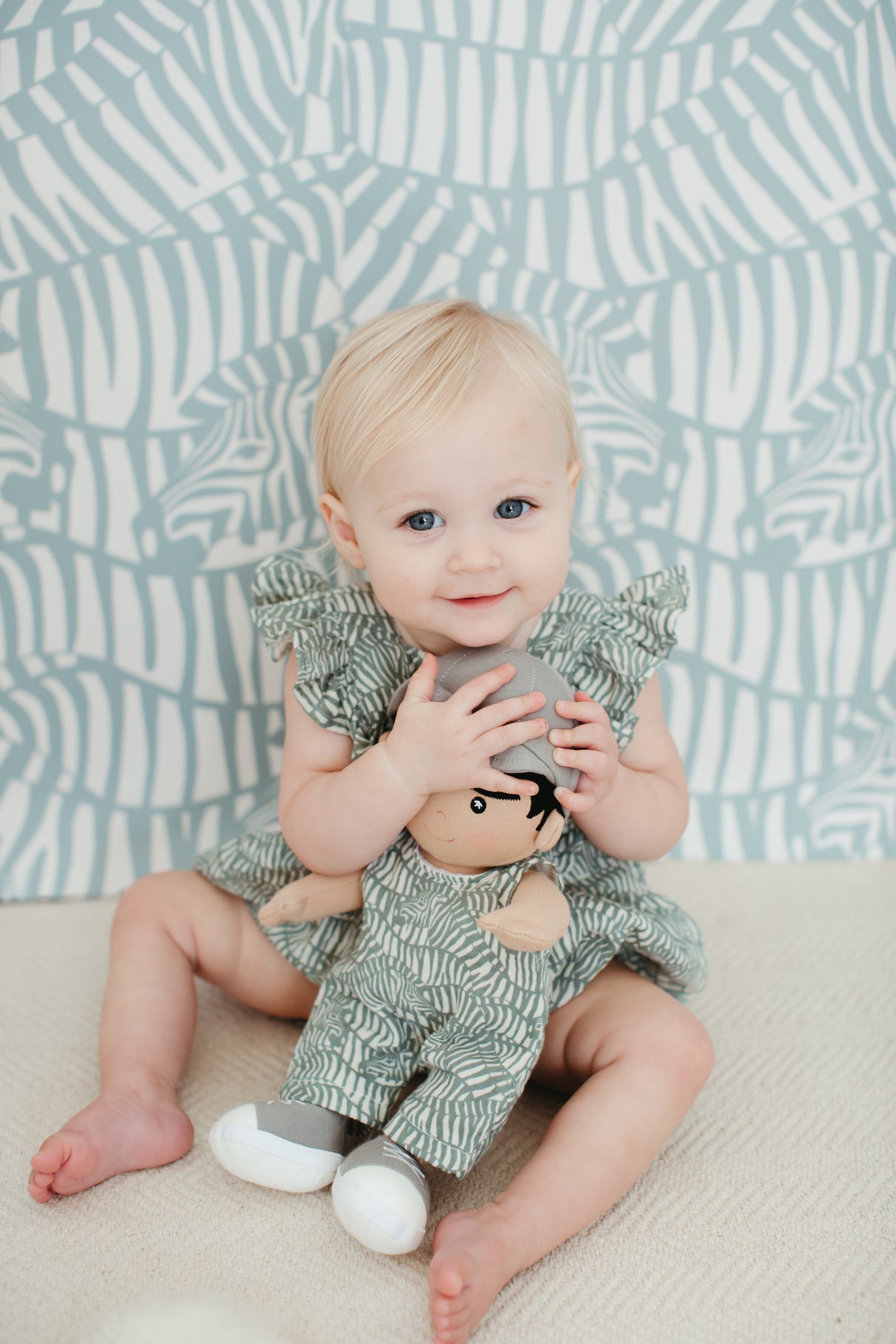 Doll Coverall - Zebra Print - HoneyBug