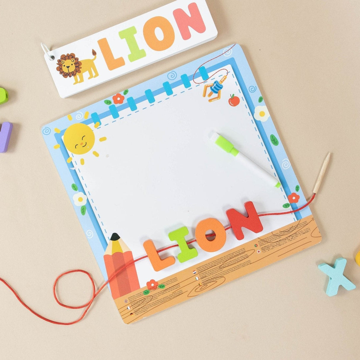 ABC Puzzle Set with Flashcards + Whiteboard