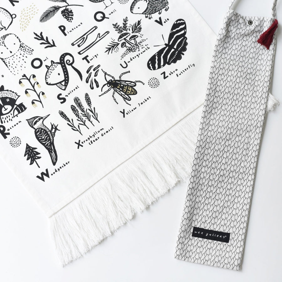 Woodland Alphabet Printed Tapestry - HoneyBug