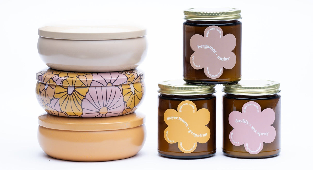 Tobacco + Citrus + Honey • 9 oz Soy Candle - HoneyBug