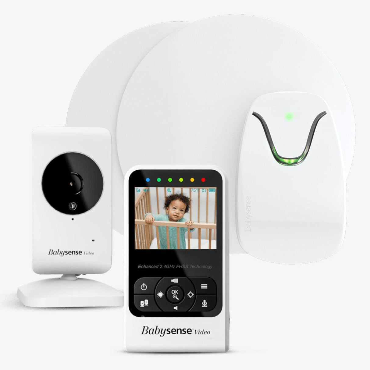 Babysense 7 Safe Sleep & Compact Video Monitor Bundle - HoneyBug