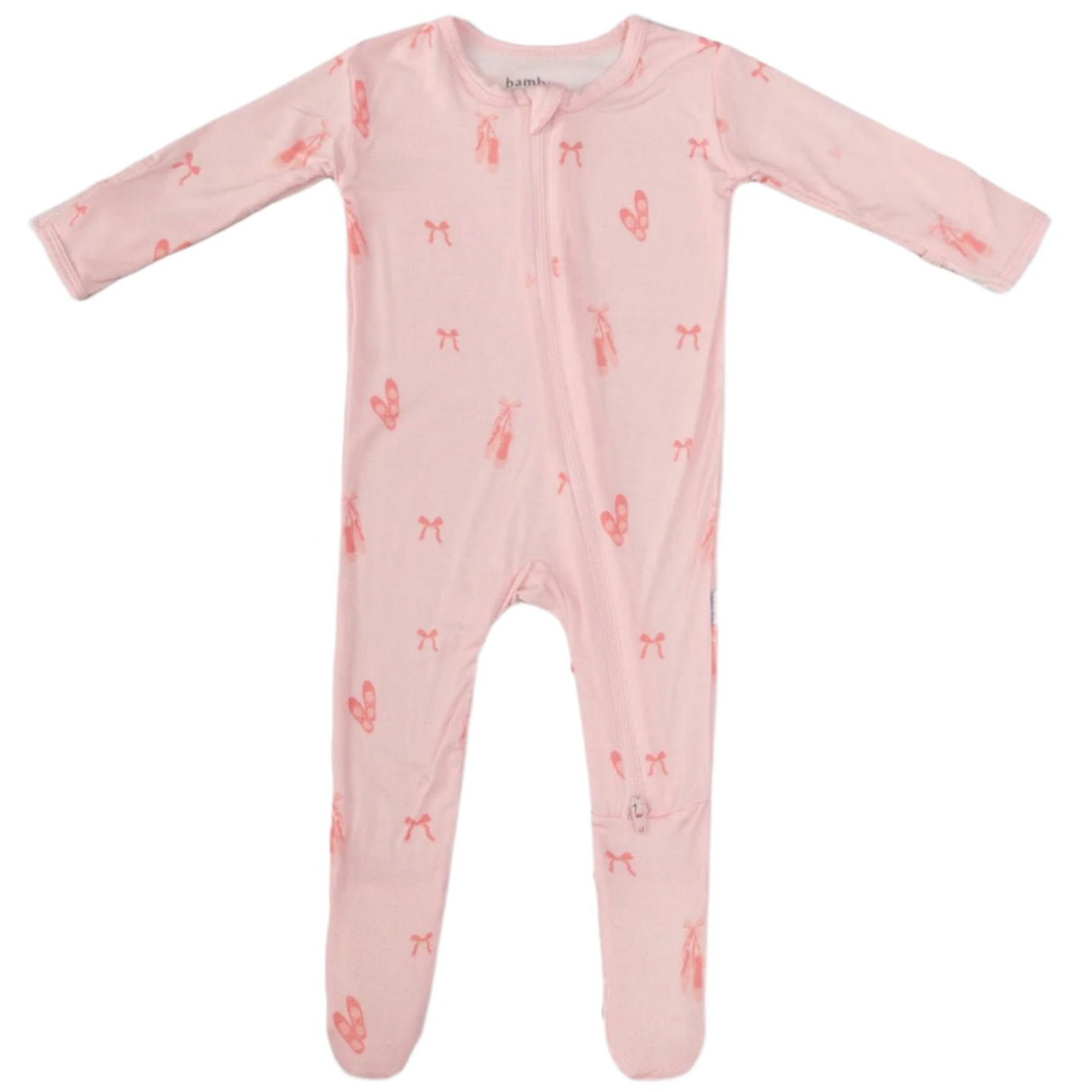 Ballerina Zippered Footie - HoneyBug