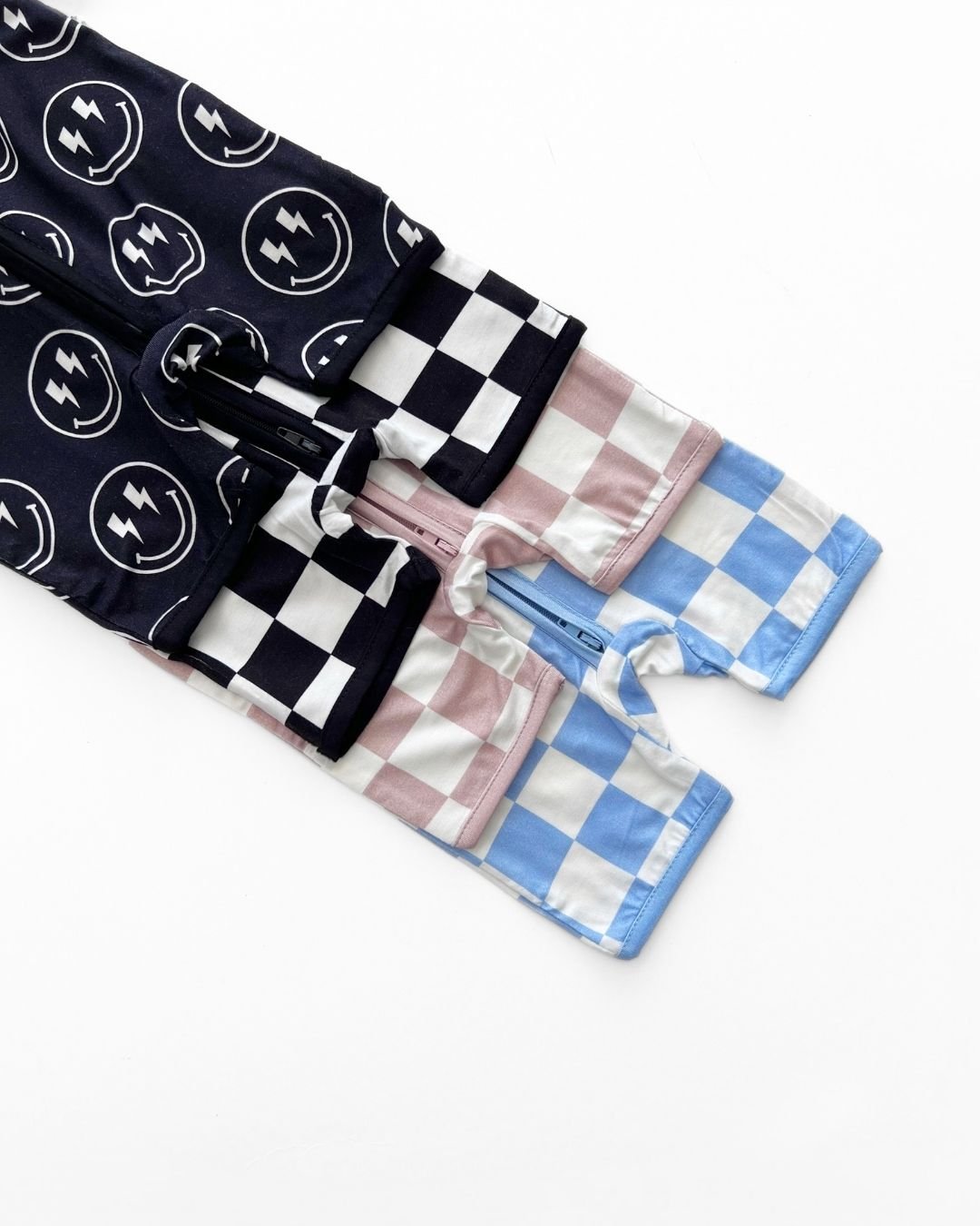 Bamboo Shorty Romper | Blue Checkered - HoneyBug