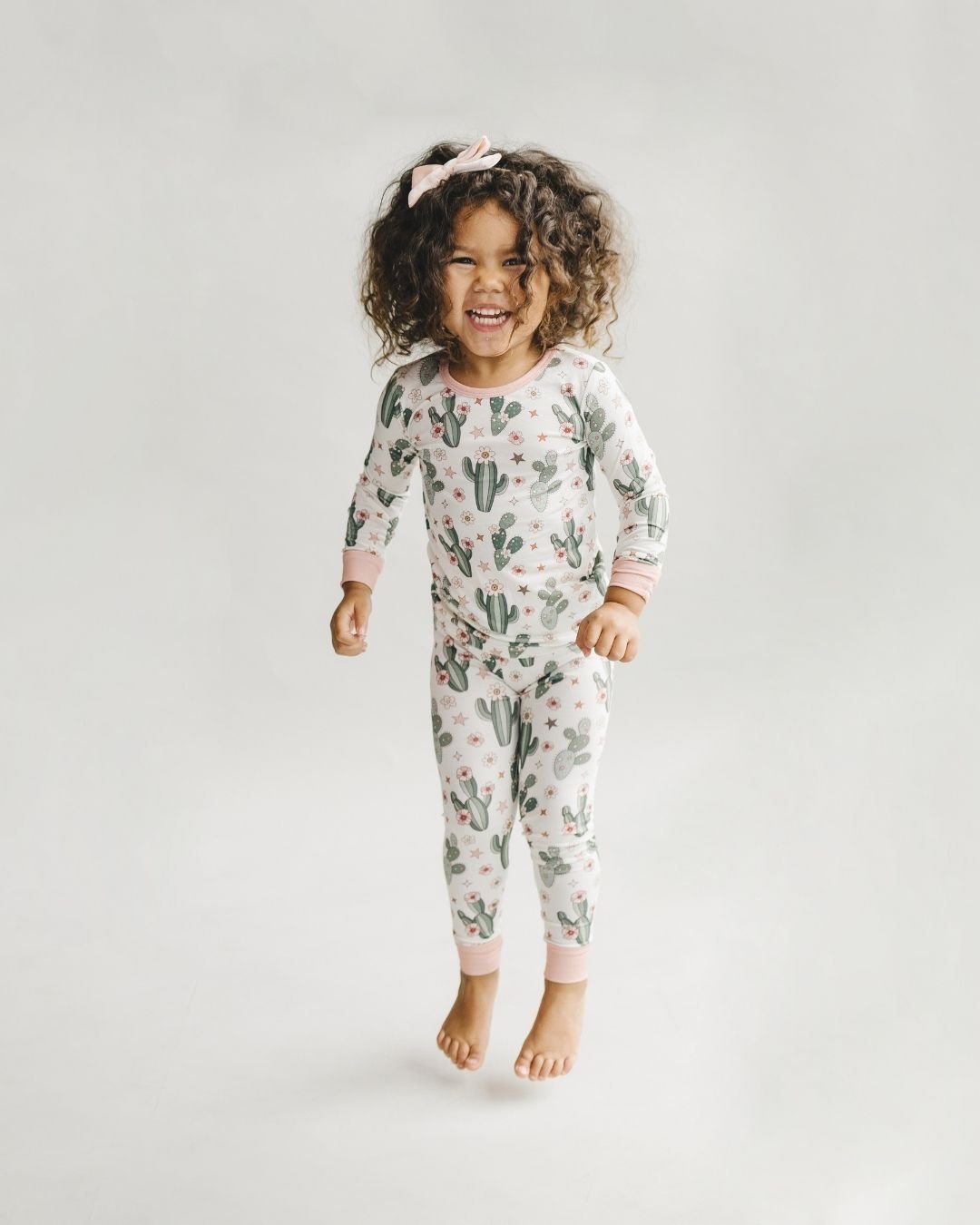 Bamboo Two Piece Set | Cactus Flowers - HoneyBug