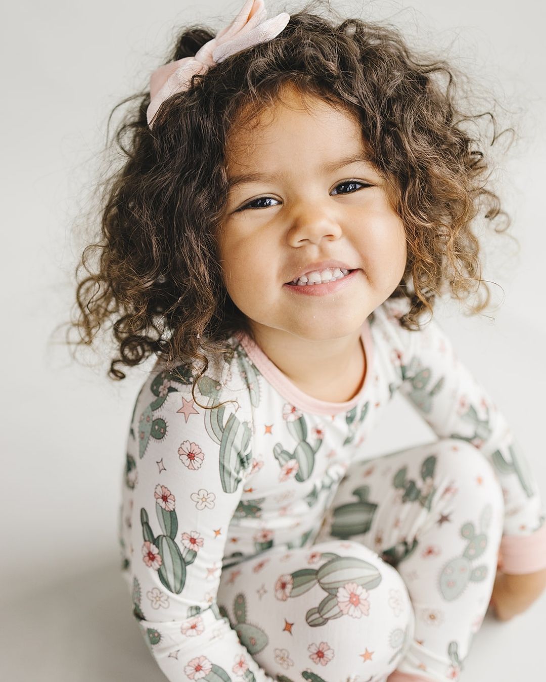 Bamboo Two Piece Set | Cactus Flowers - HoneyBug