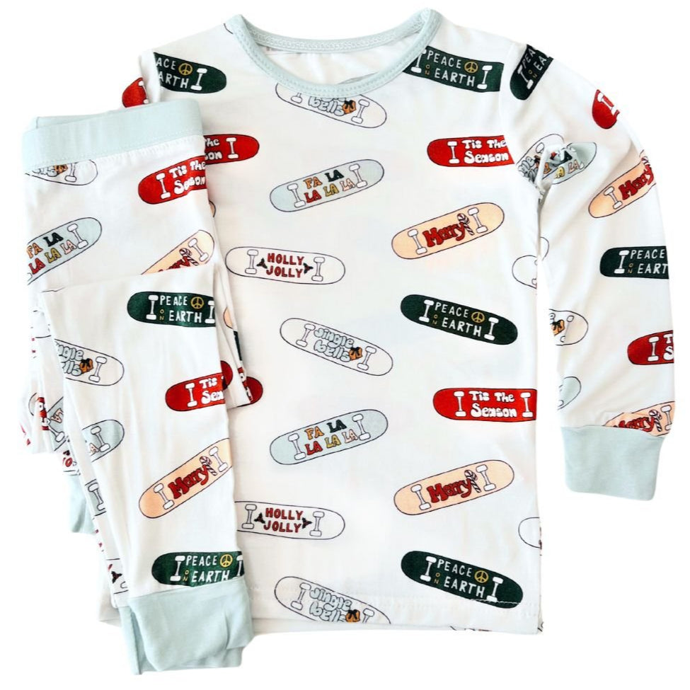 Bamboo Two Piece Set | Jolly Skateboard - HoneyBug