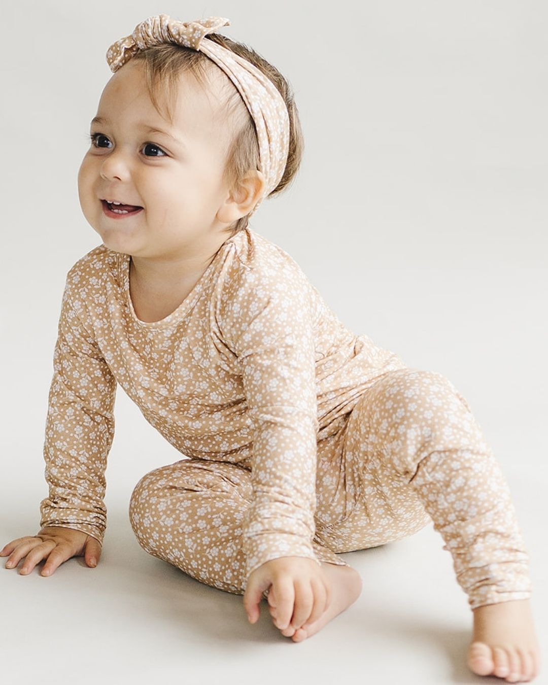 Bamboo Two Piece Set | Neutral Garden - HoneyBug