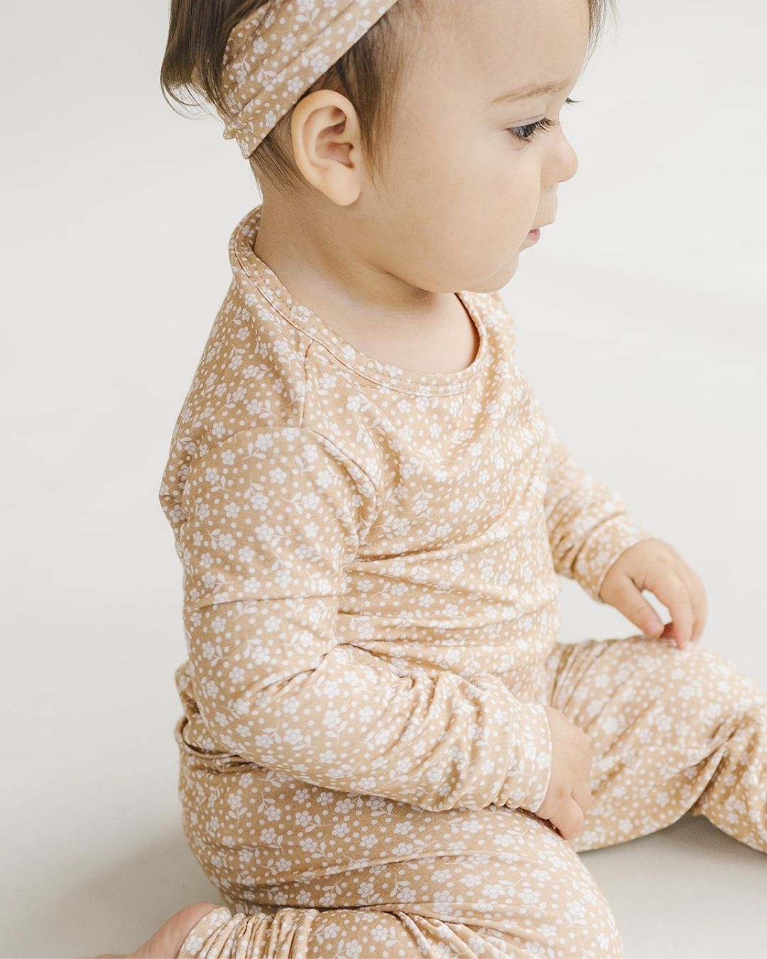 Bamboo Two Piece Set | Neutral Garden - HoneyBug