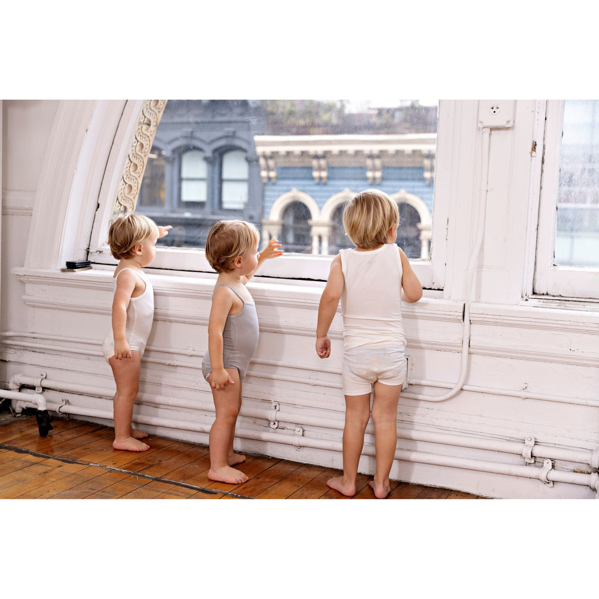 Bamboo Cotton White, Boy (Three Pack) - HoneyBug