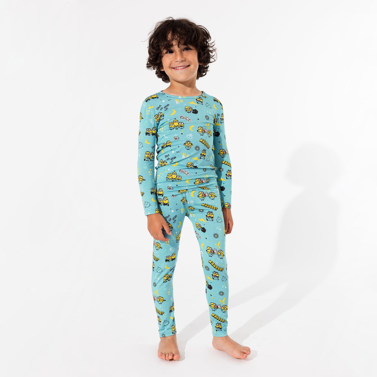 Minions Bello Banana Bamboo Kids Pajamas - HoneyBug
