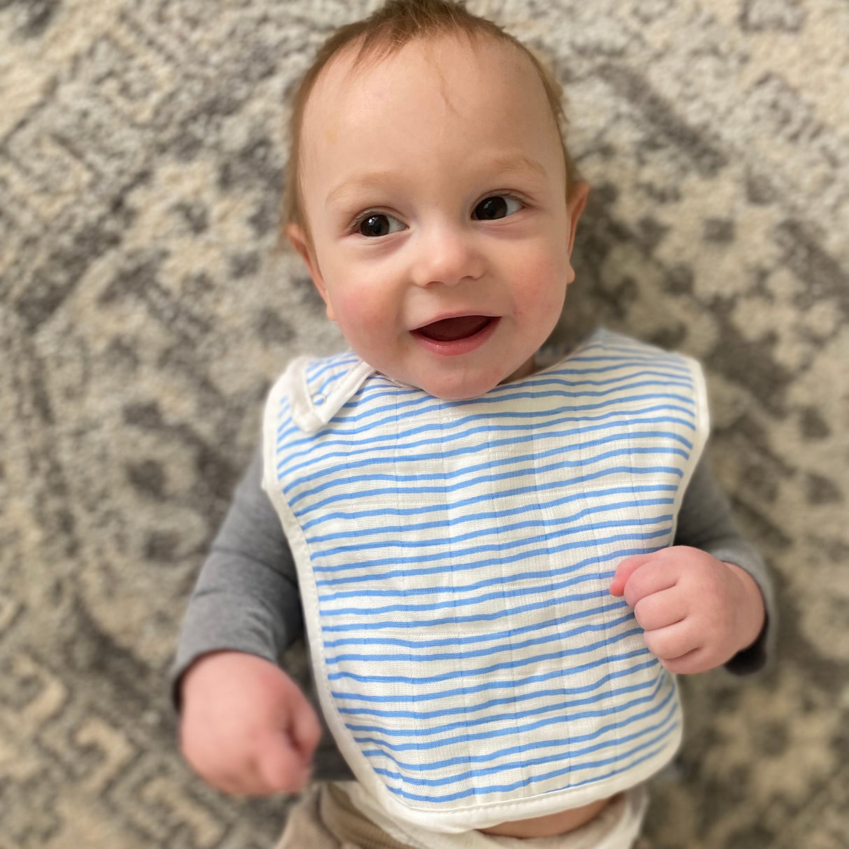 Whale & Blue Wave Bib Set - HoneyBug