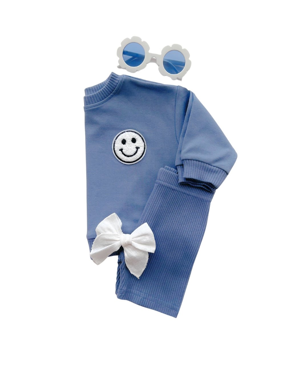 Biker Shorts Set | Blue - HoneyBug