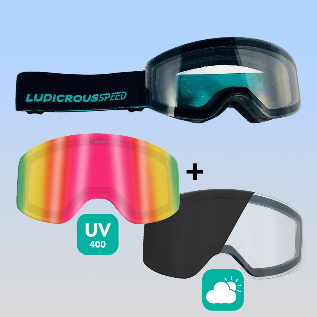 Ludicrous Speed Snow Goggles Set | Youth - HoneyBug
