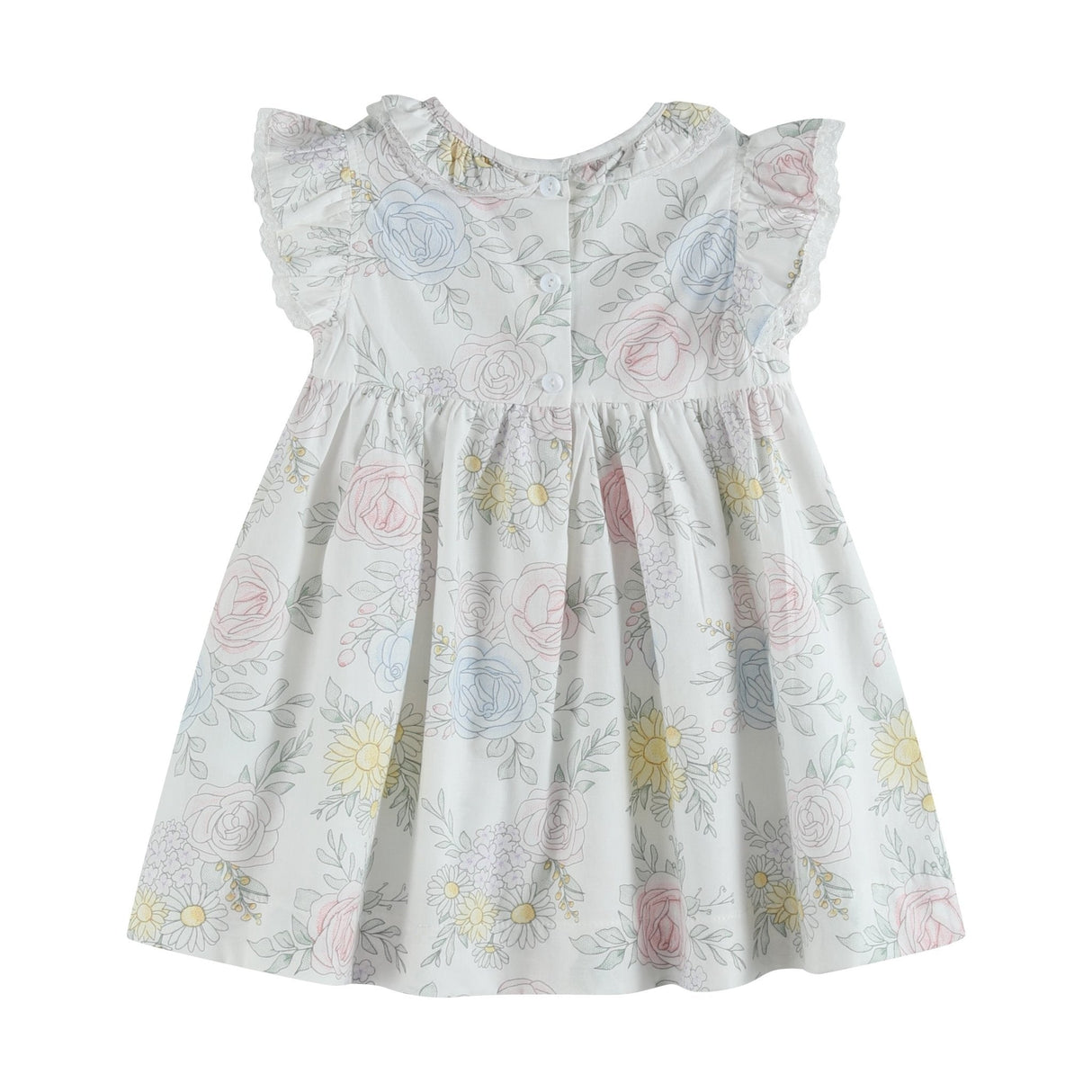 Bouquet Floral Ruffle Dress
