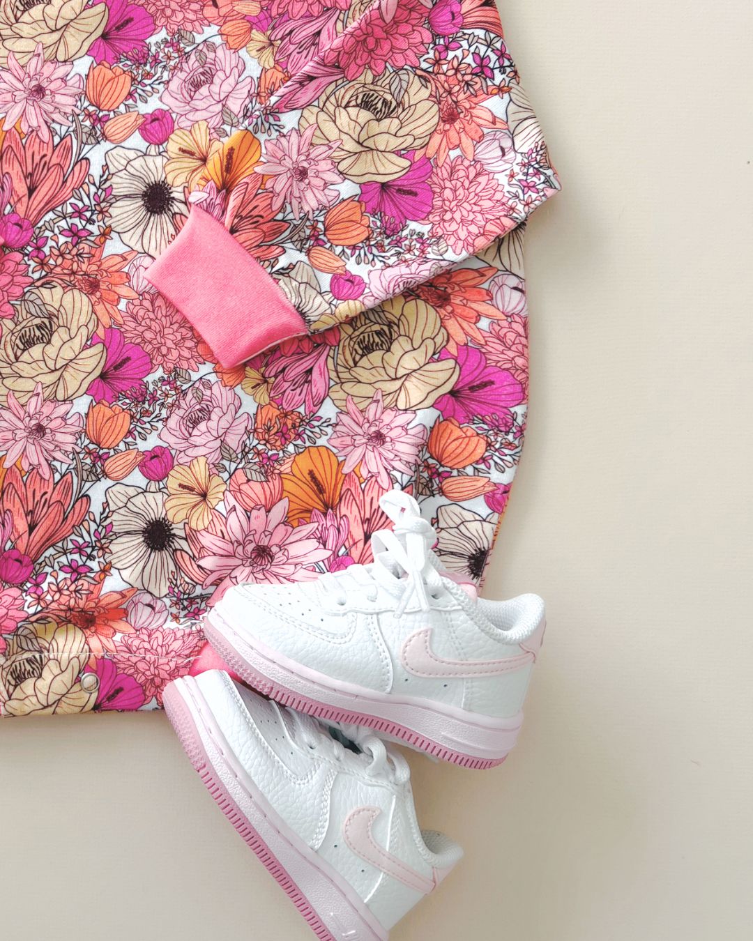 Bubble Romper | Pink Flowers - HoneyBug