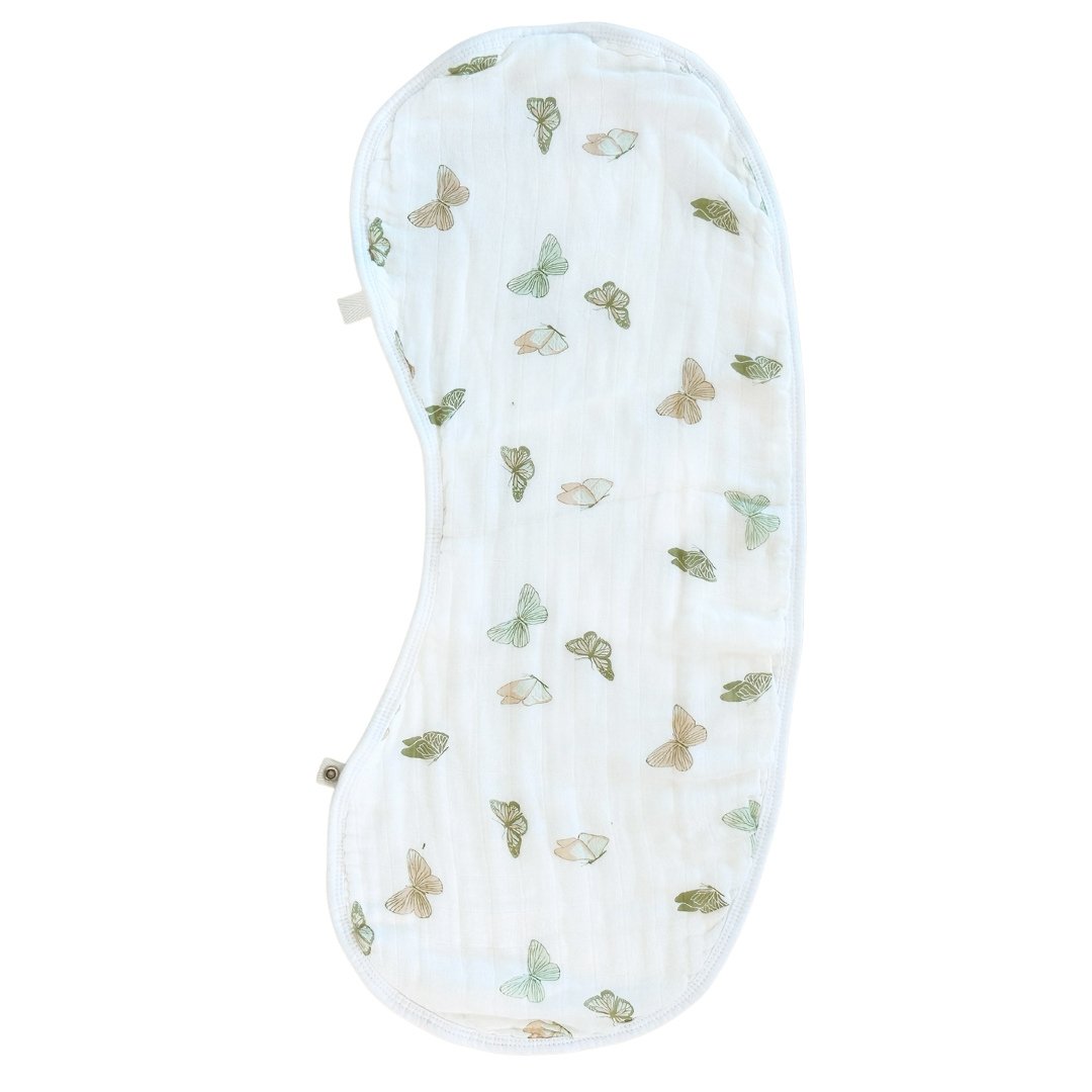 Burp Cloth Bib - Butterflies - HoneyBug