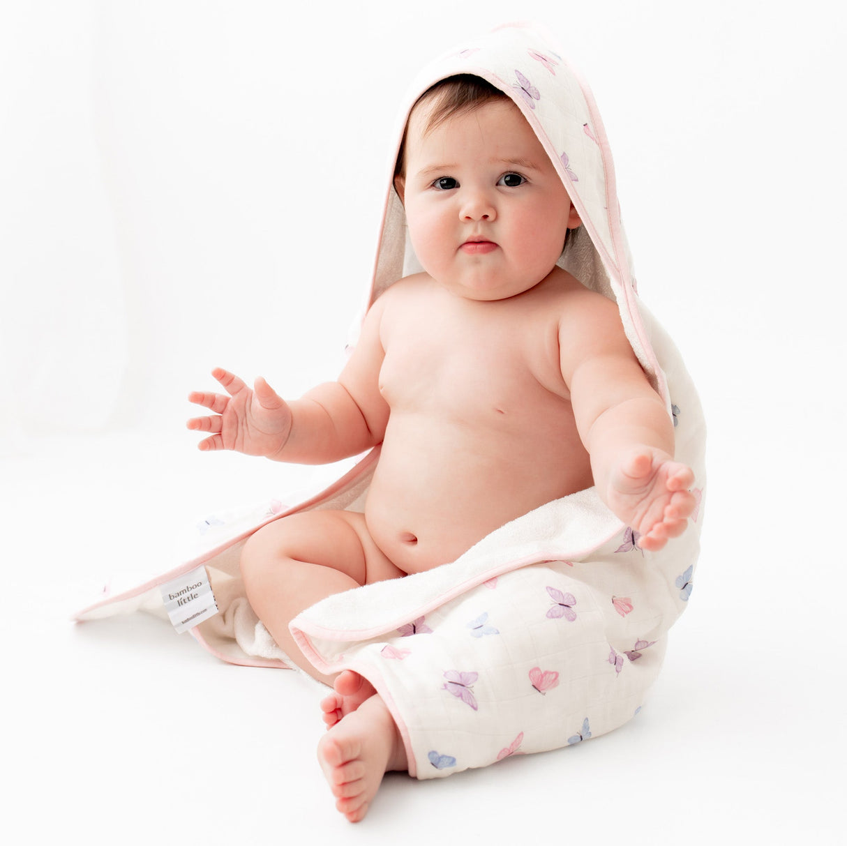 Butterfly Hooded Towel Set - HoneyBug