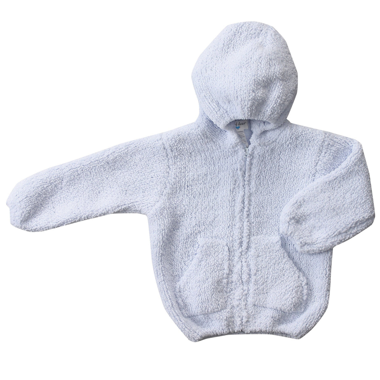 Chenille Hoodie - Light Blue - HoneyBug