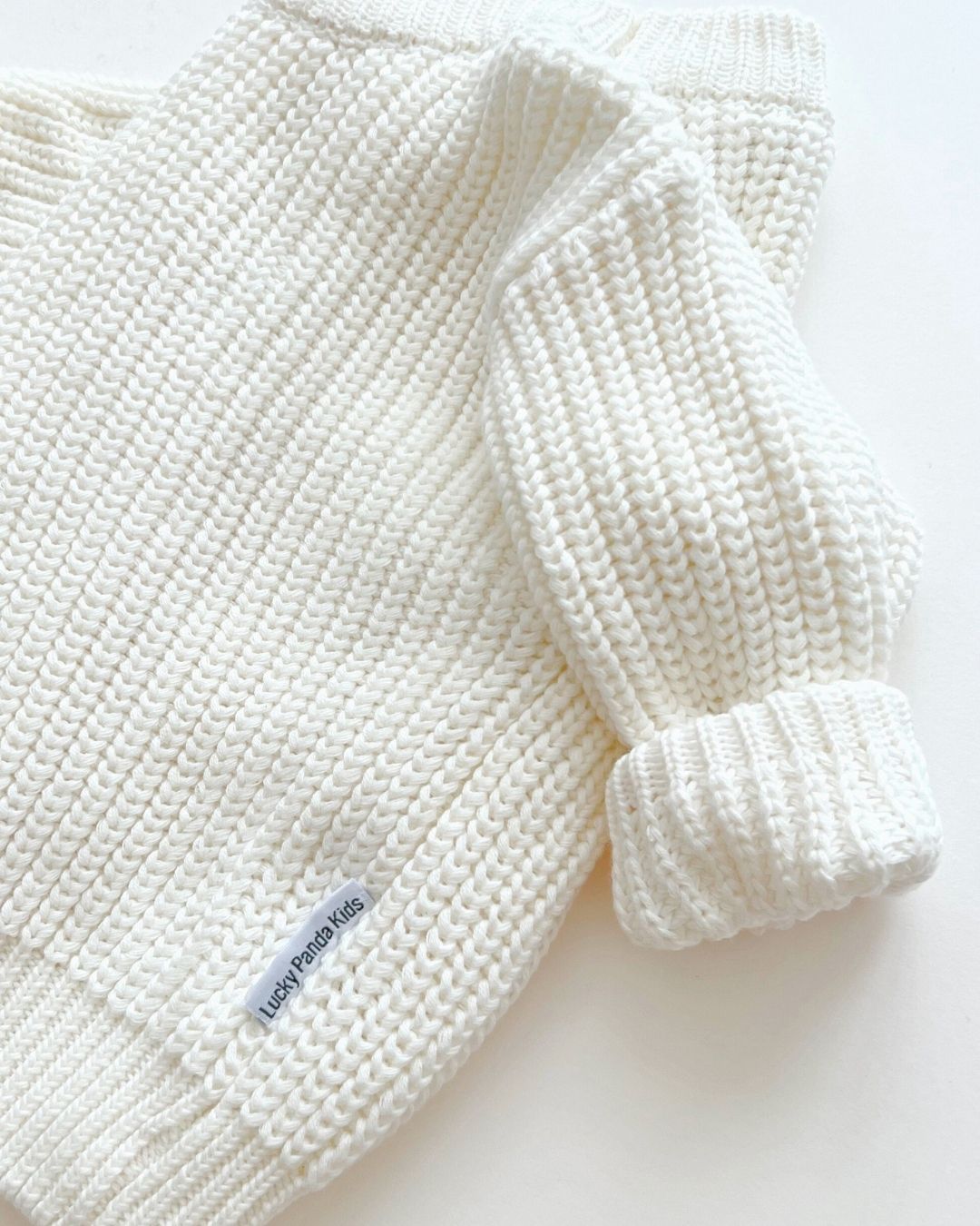 Chunky Knit Sweater | Milk - HoneyBug