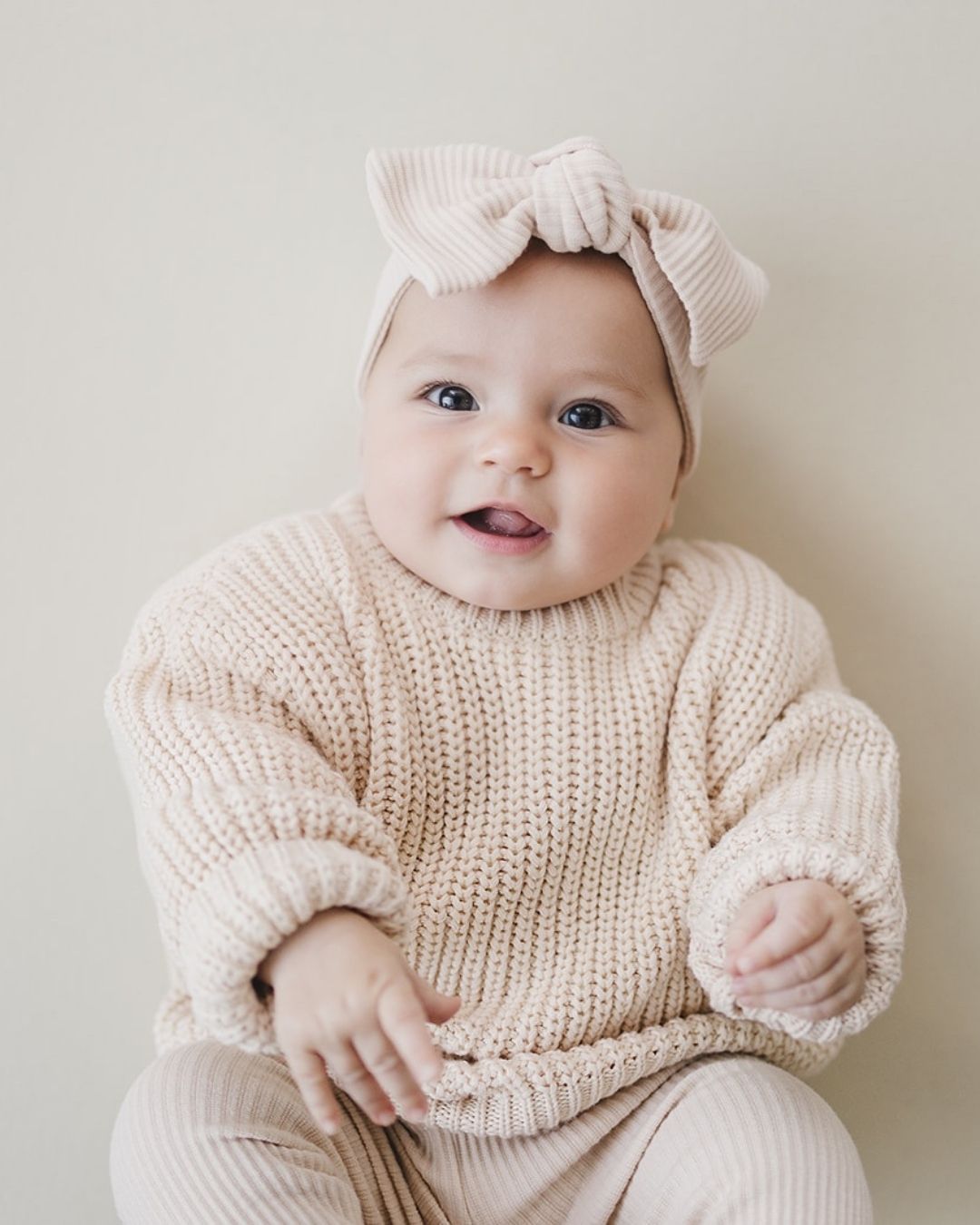 Chunky Knit Sweater | Vanilla - HoneyBug