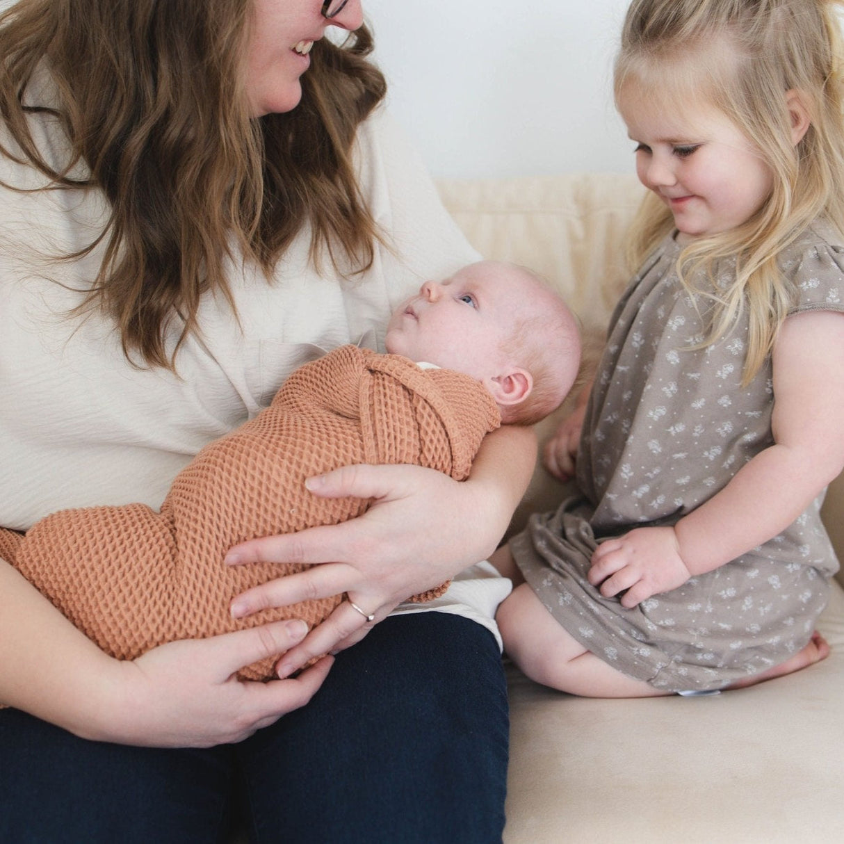 Cinnamon Waffle Baby Blanket