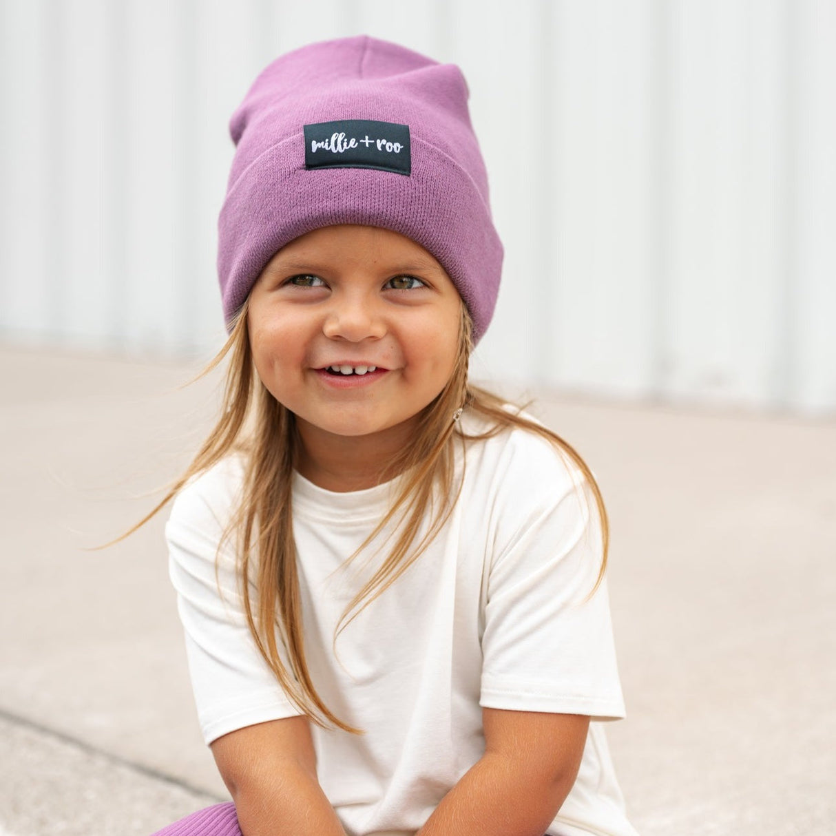 BAMBOO CUFF BEANIE- Plum - HoneyBug