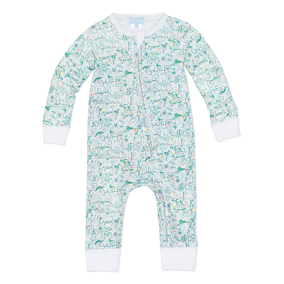 Golf Zip Baby Onesie - HoneyBug