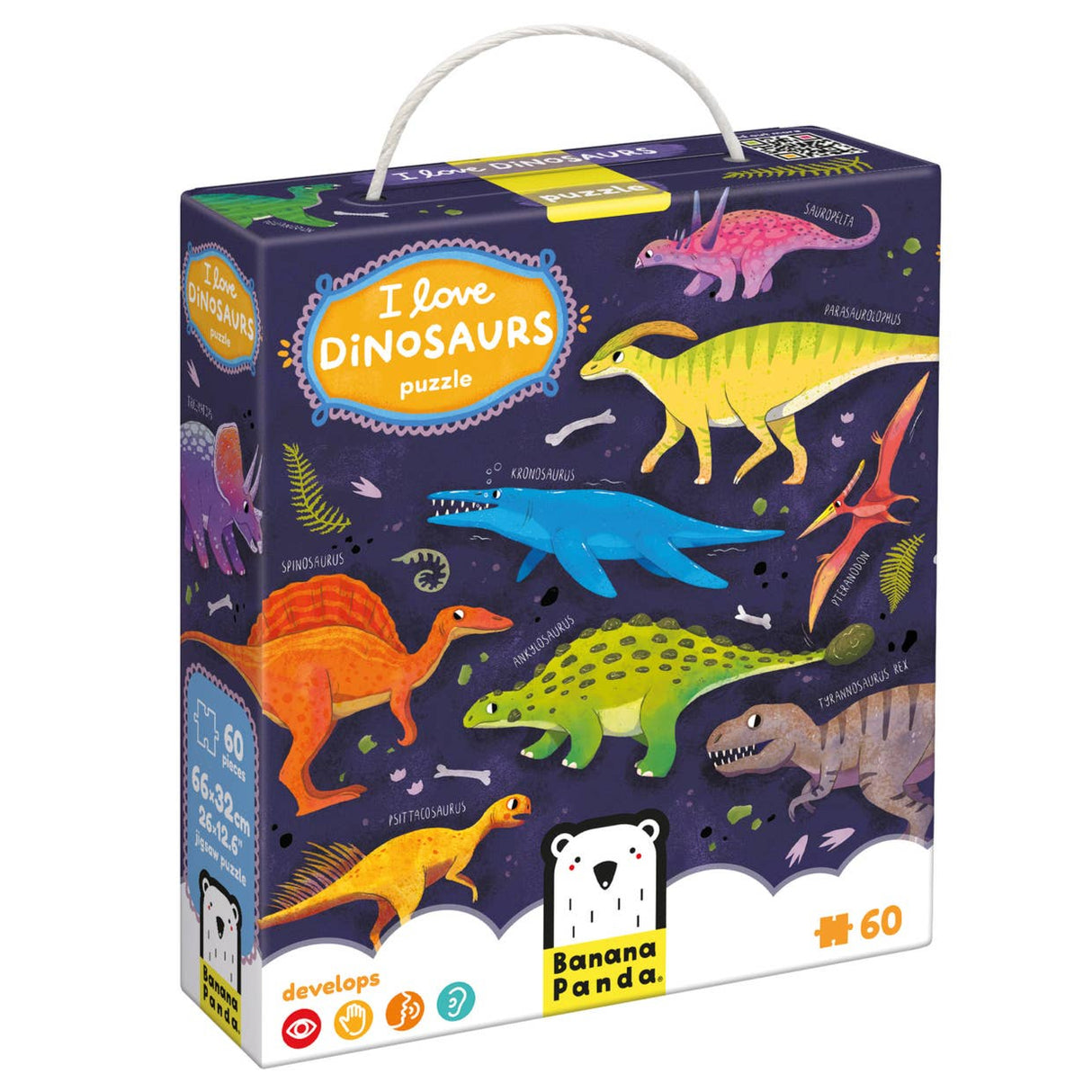 I Love Dinosaurs Floor Puzzle - HoneyBug