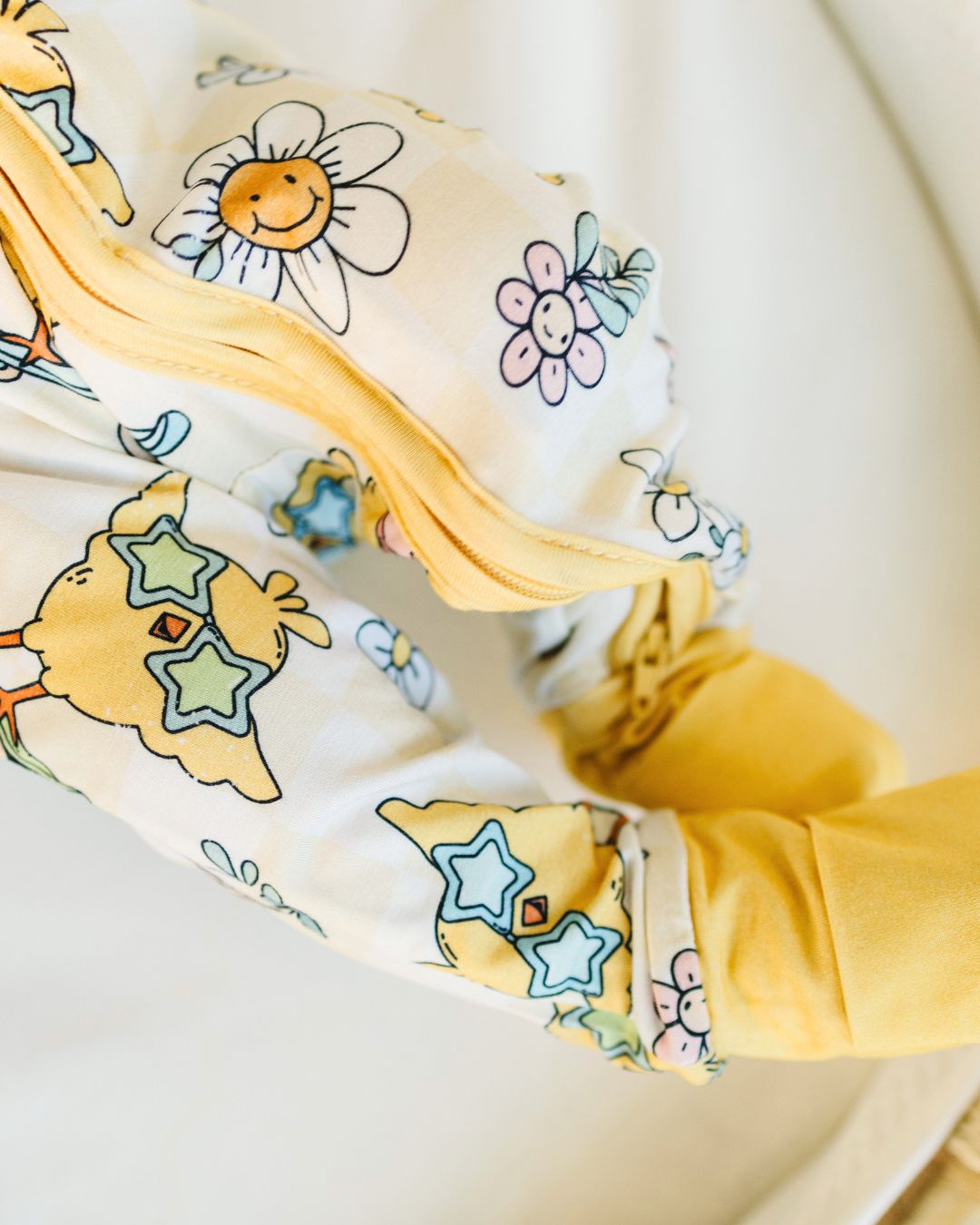 Easter Bamboo Zip Romper | Skater Chick - HoneyBug