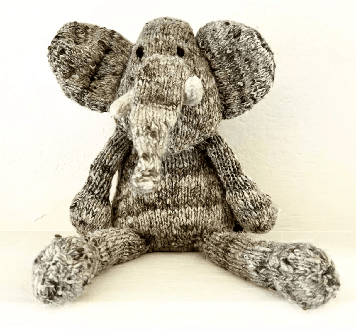 Wool Knit Buddy | Elliott the Elephant - HoneyBug