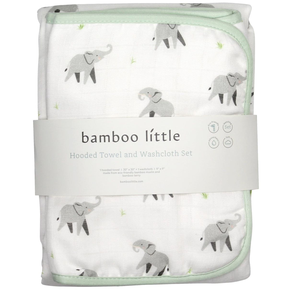Elephant Hooded Towel Set - HoneyBug