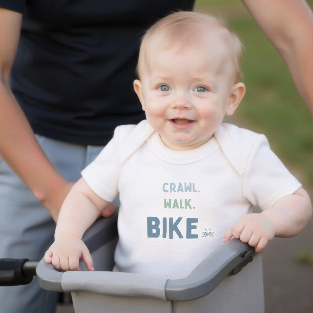graphic bodysuit | crawl walk bike - HoneyBug