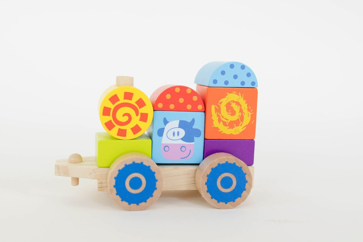 Farm Wooden Stacking Train