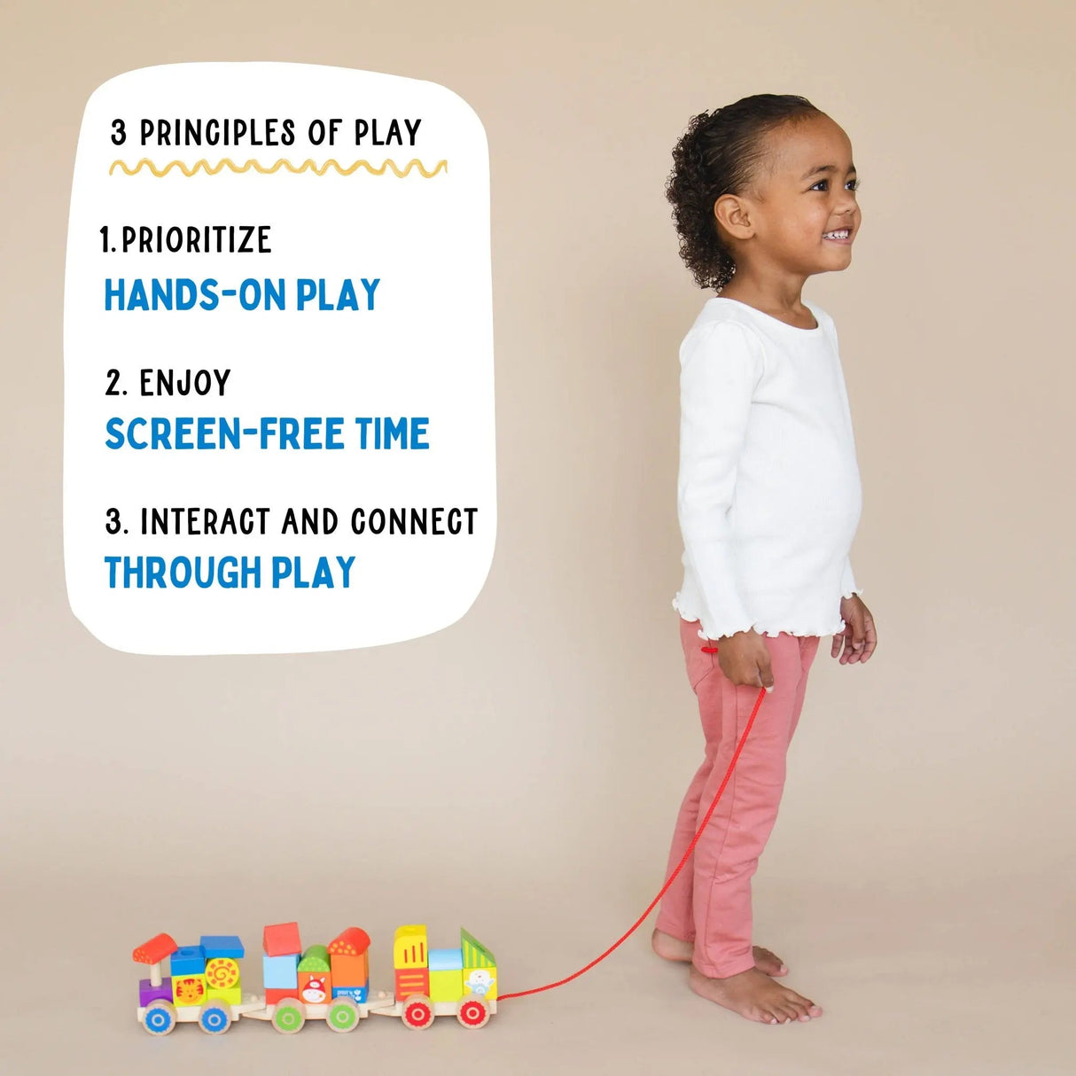 Farm Wooden Stacking Train