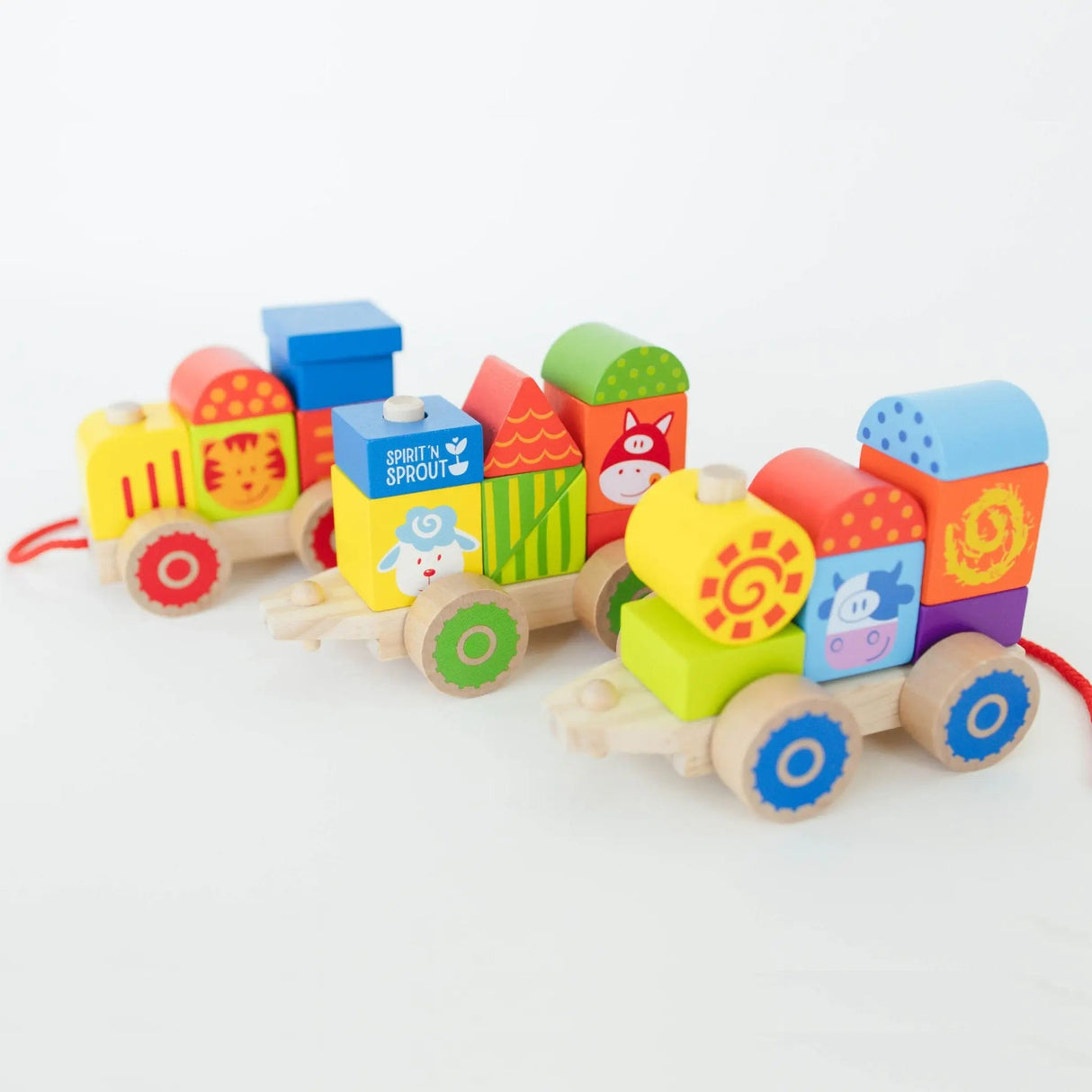Farm Wooden Stacking Train