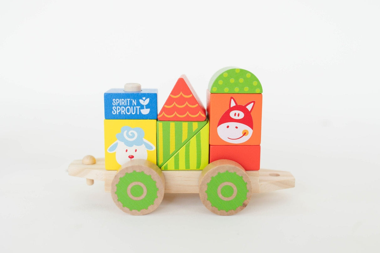 Farm Wooden Stacking Train