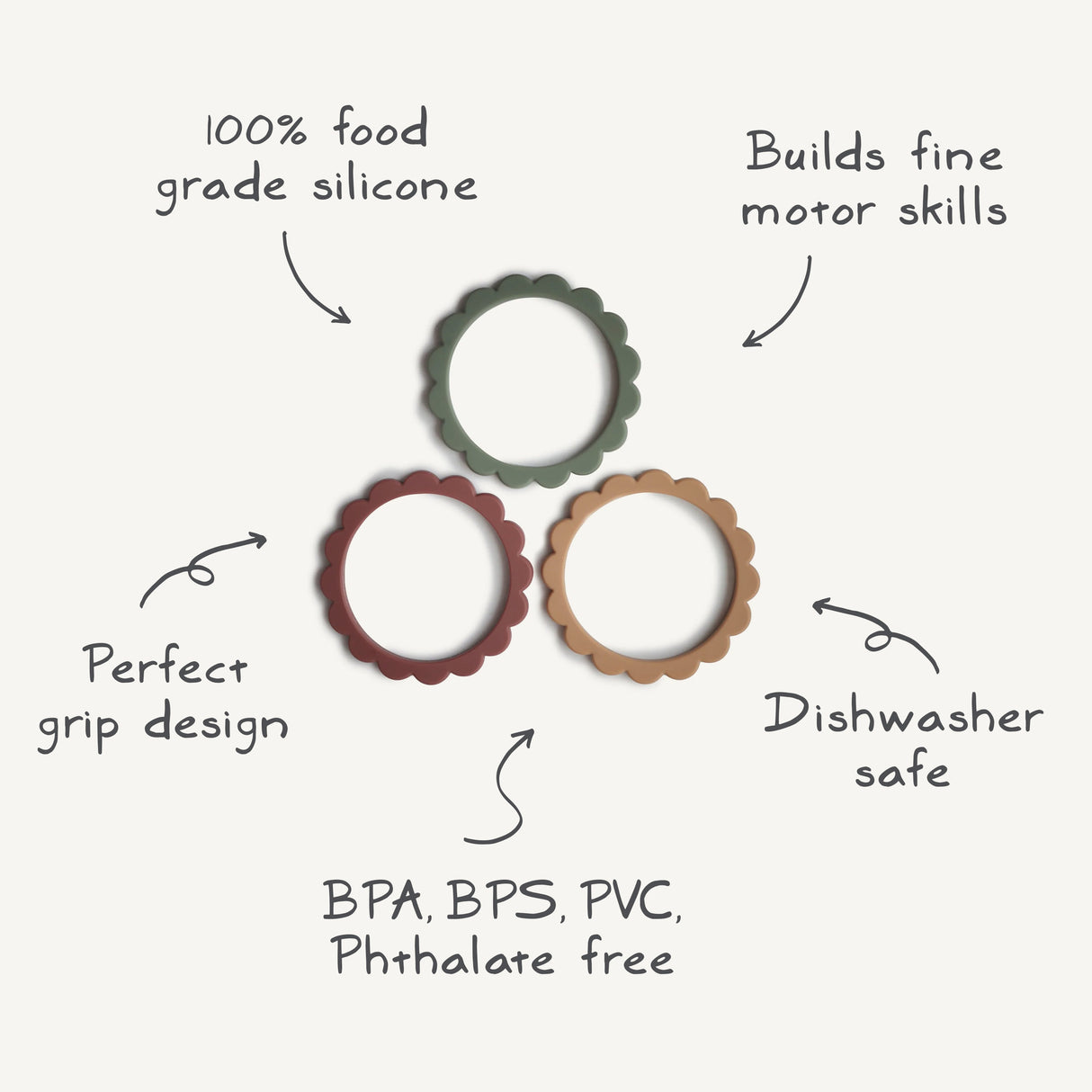 Flower Teether Bracelet - HoneyBug