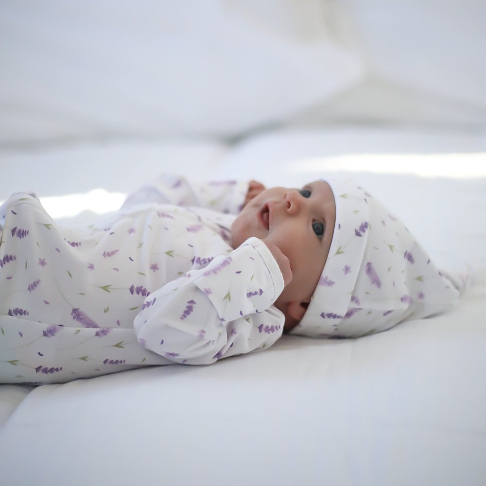 Footie Zippered One Piece - French Lavender - HoneyBug