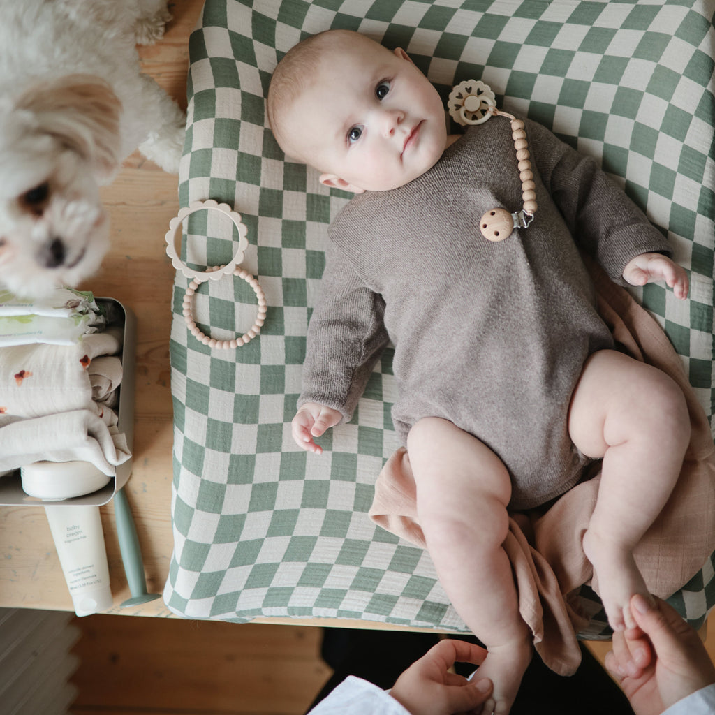 FRIGG Andersen Fairytale Natural Rubber Pacifier 2-Pack - Cream/Blush - HoneyBug