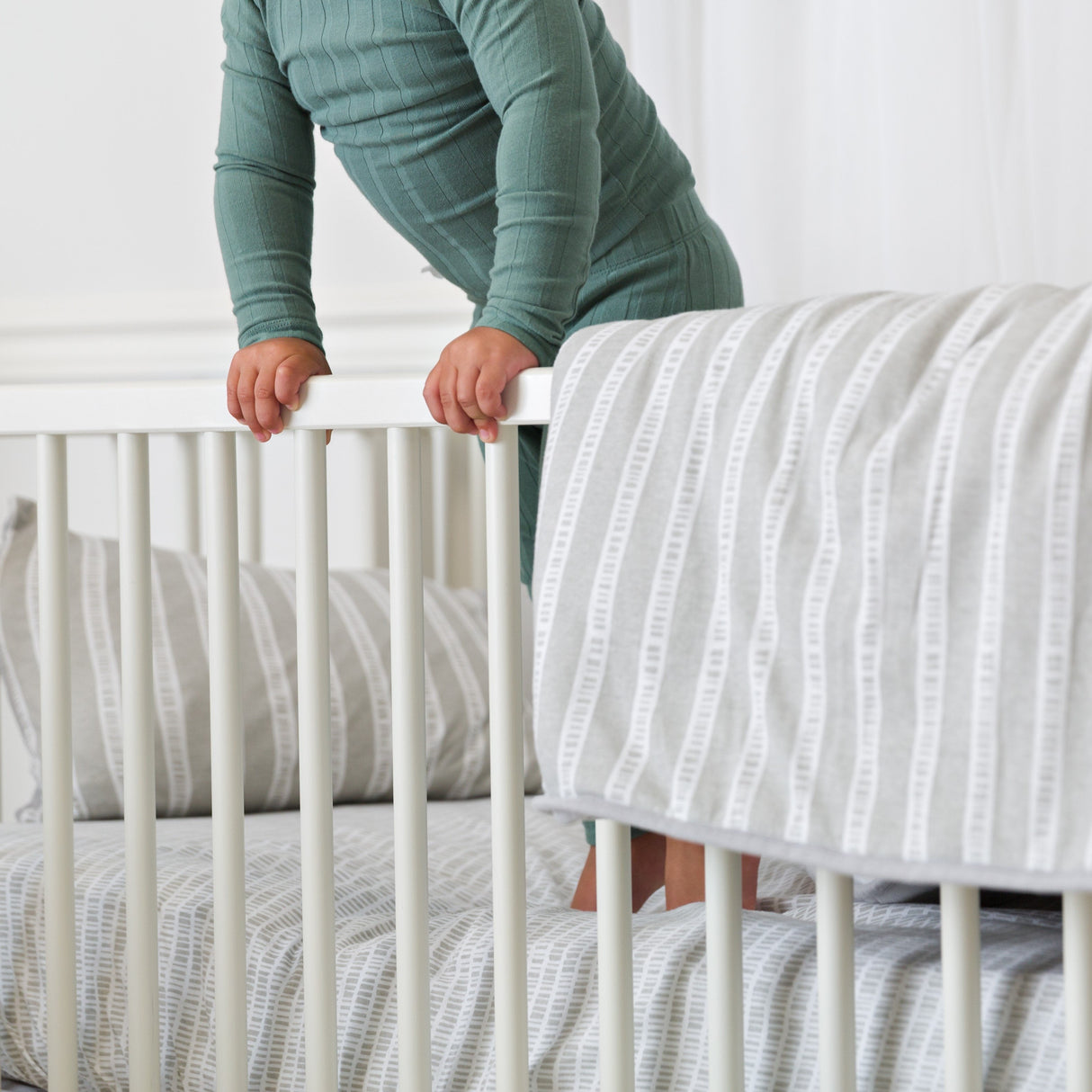 Four Piece Baby Crib Set - HoneyBug