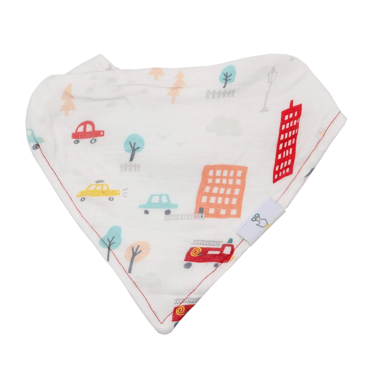 Dad and Buildings 2 Pack Muslin & Terry Cloth Bib Set - HoneyBug