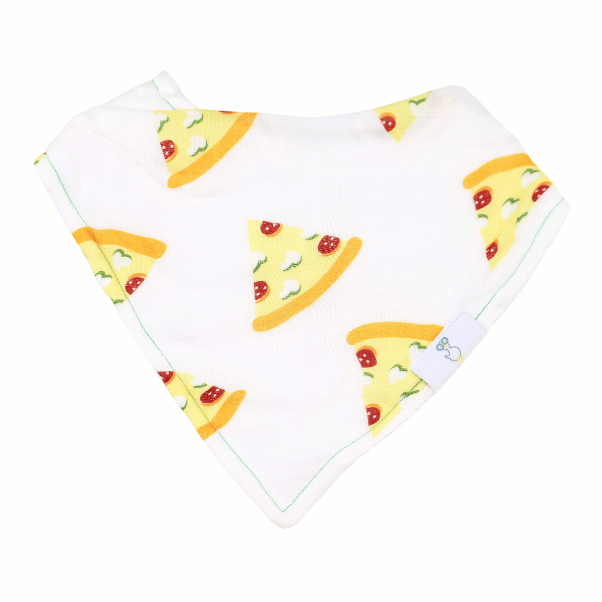 Slice Slice Baby and Pizza 2 Pack Muslin & Terry Cloth Bib Set - HoneyBug