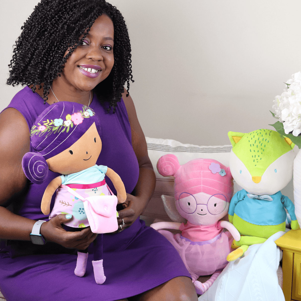 Parker the Woodland Princess Plush Doll: Inspired by the Book "The Forest of Whimsical Wonder" - HoneyBug