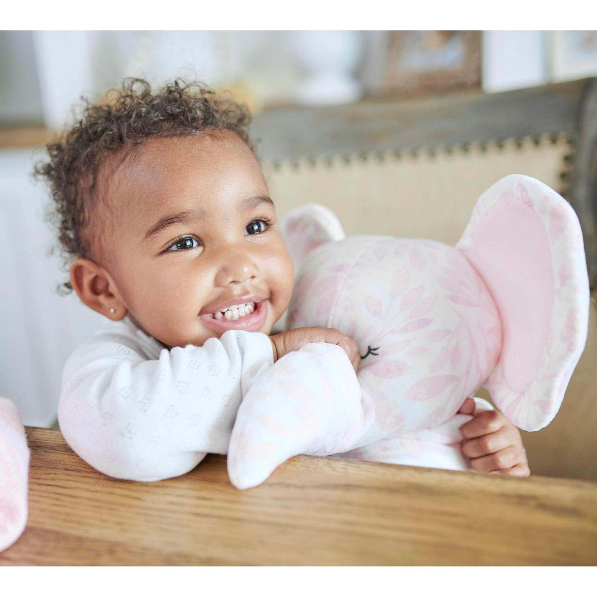 Poppy Elephant Pink Super Soft Plush - HoneyBug