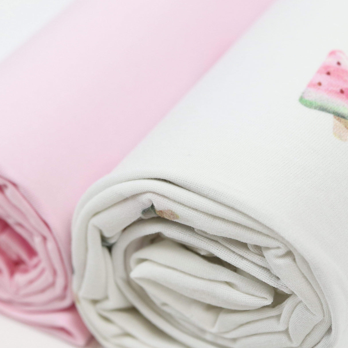 Watermelon Popsicle and Pink 2 PK Swaddle Blanket - HoneyBug