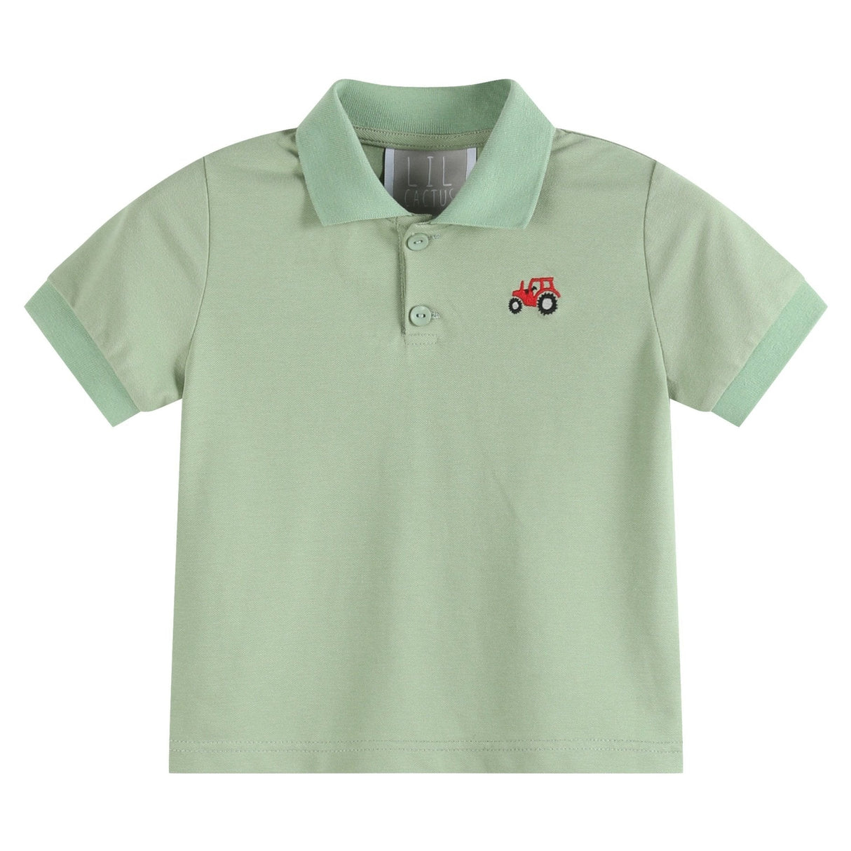 Green Tractor Golf Polo Shirt